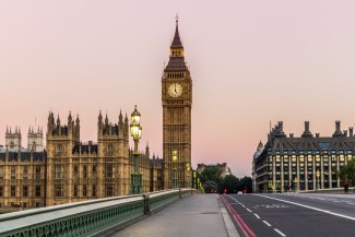 Parliament at sunset