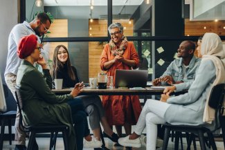 Group of people in a meeting room