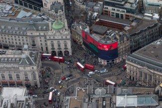 Aerial view of London