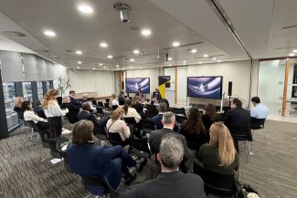 Phot of our quaterly briefing with the Bank of England