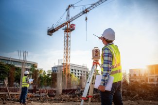 Person on construction site