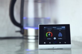 Picture of smart meter before a boiling kettle