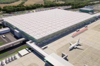 Aerial photo of Stansted airport