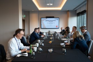 Participants discussing issues around connectivity