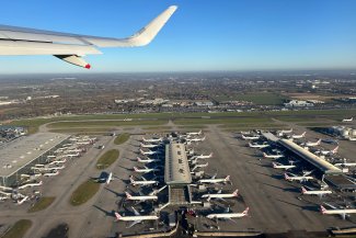 Aerial photo of Heathrow terminal 5