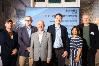 Sponsors of London Reception at the Green Party Conference with Muniya Barua and John Dickie