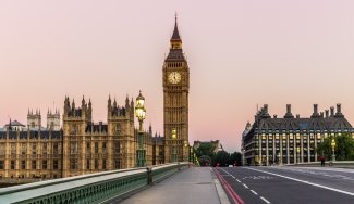 Parliament at sunset