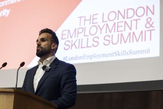 Mete Coban at Employment and Skills Summit