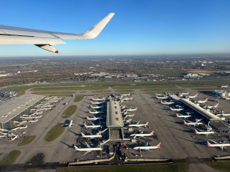 Aerial photo of Heathrow terminal 5