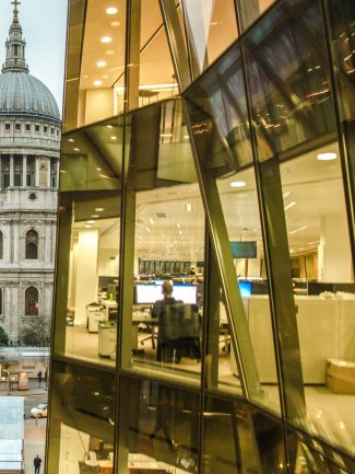 Office worker in London