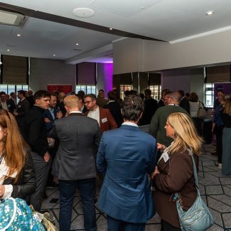 View of busy room at the London Social