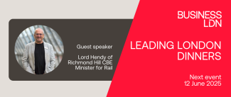 Leading London dinner with Lord Hendy